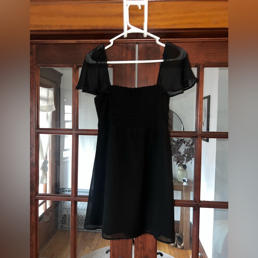 Show Me Your MuMu black mesh sleeve mini dress